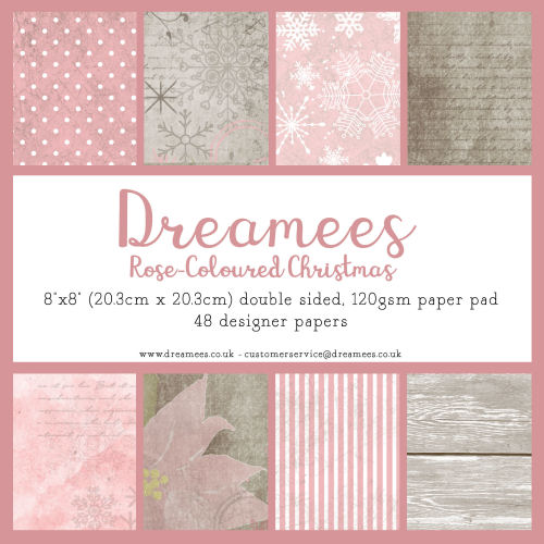 RoseColoured Christmas Paper Pad Dreamees